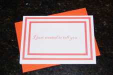 I just wanted to tell you